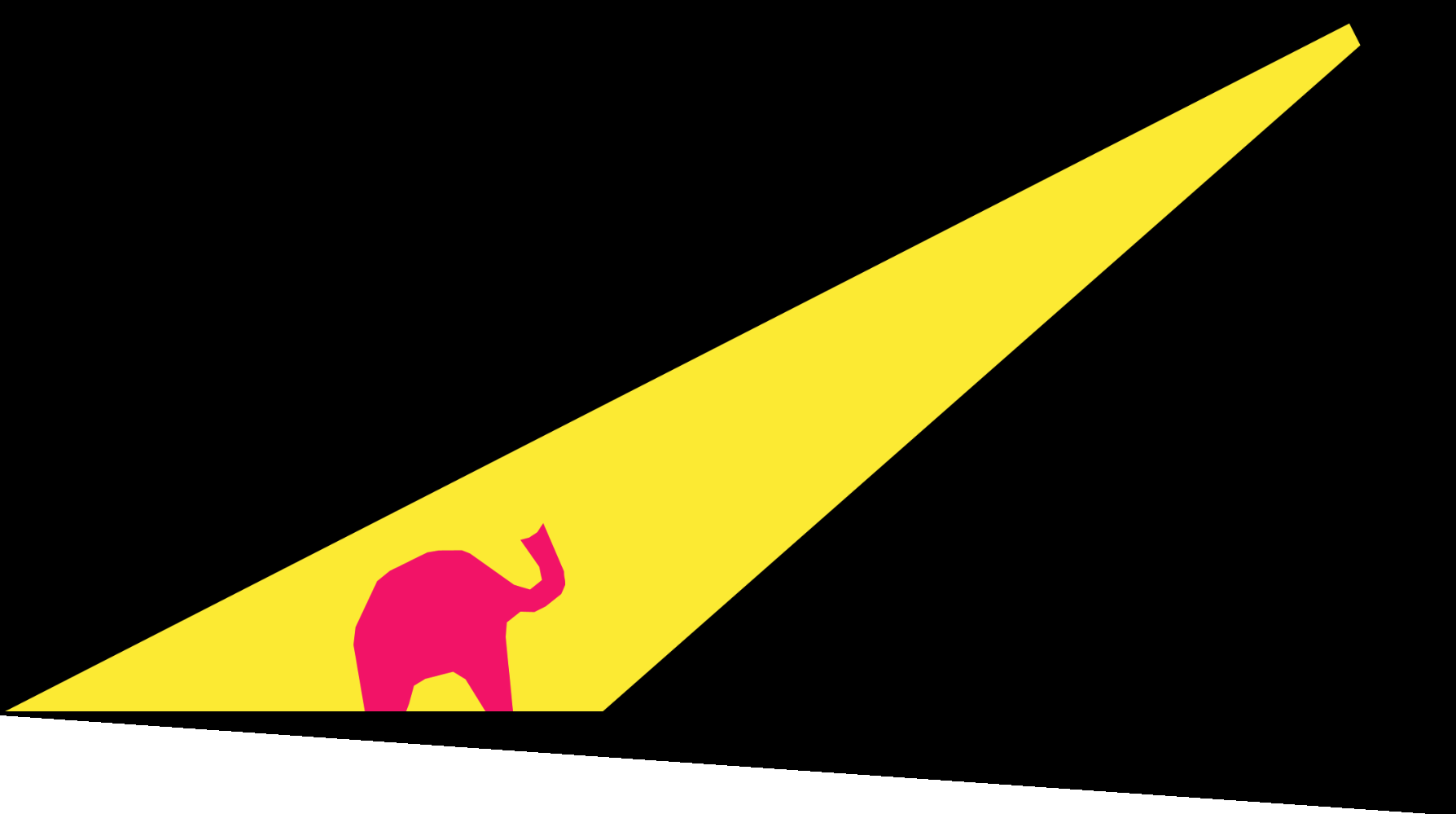 olifant spotlight geel rose